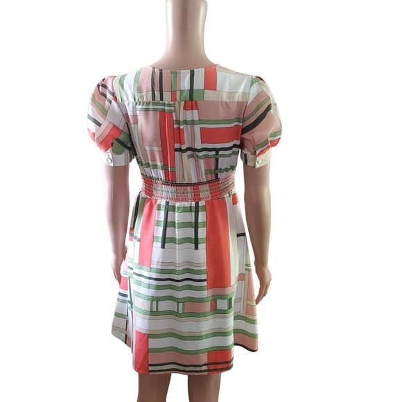 The Webster Miami for Target Sz S Petite Faux Wrap Puff Sleeve Dress Coquette - Picture 3 of 11